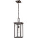 Barkeley 1 Light 8 inch Powder Coated Bronze Outdoor Hanging Lantern